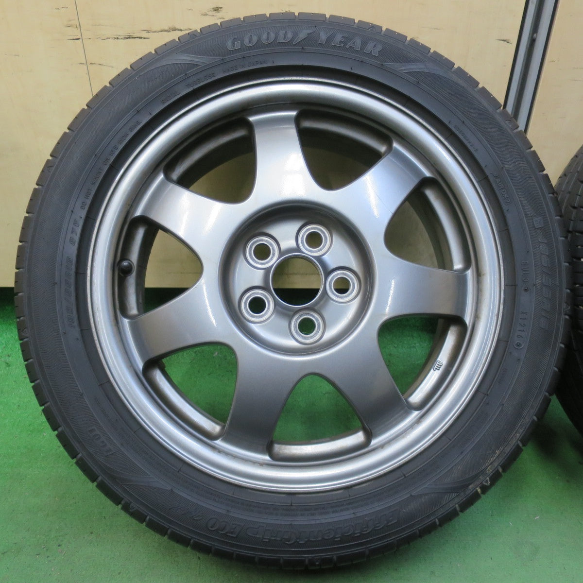 バリ溝！9.5分★トヨタ 20系 プリウス 純正 195/55R16 グッドイヤー EfficientGrip ECO hybrid EG01 ダヴァンティ DX390 16インチ PCD100/5H★5070309イノ