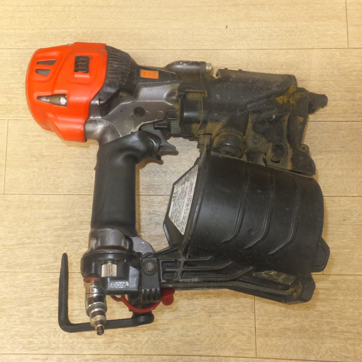 [送料無料] ジャンク★マックス MAX 釘打機 スーパーネイラ HN-90N4(D)-G コイルネイラ　高圧 エア釘打機★