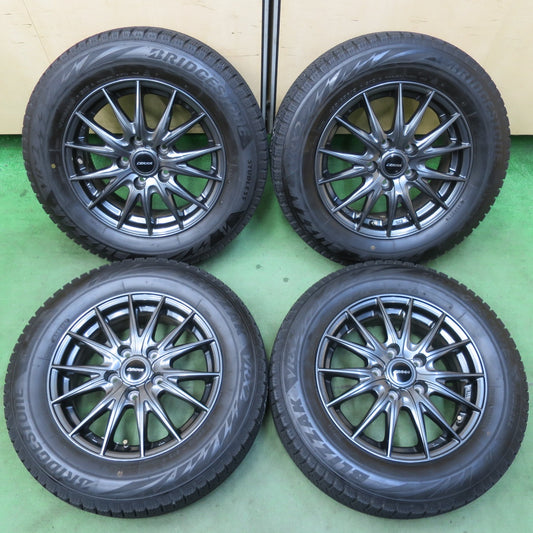 バリ溝！21年！キレイ！8.5分★スタッドレス 195/65R15 ブリヂストン ブリザック VRX2 CEARA 社外 アルミ 15インチ PCD114.3/5H★5122406イス