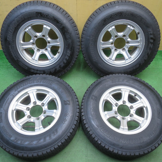 超バリ溝！24年！9.5分以上◎KEELER 205/80R15 109/107N スタッドレス ブリヂストン ブリザック W989 キーラー 15インチ PCD139.7/6H◎6063004NJス