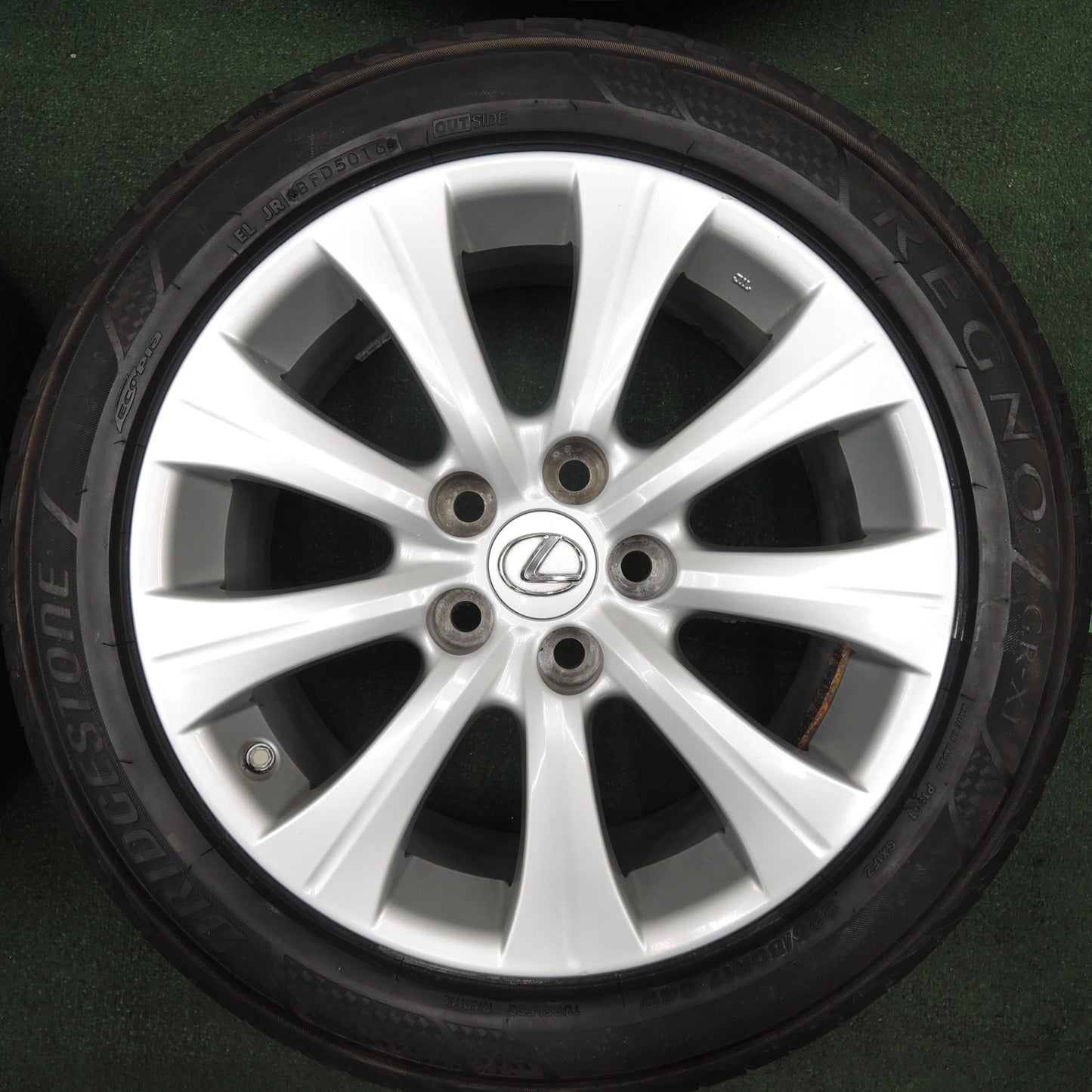 *送料無料* センサー付★レクサス RC300h GS300h 純正 225/50R17 ブリヂストン レグノ GR-XI 17インチ PCD114.3/5H★4031904TNノ