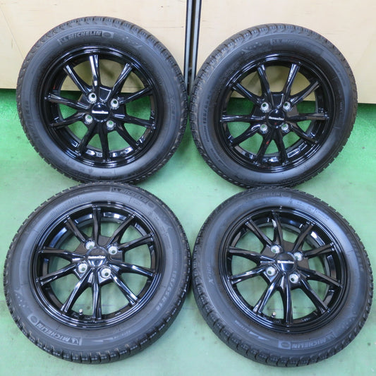 バリ溝！22年！キレイ！ほぼ10分★スタッドレス 155/65R14 ミシュラン X-ICE XI3 Humanline ヒューマンライン 14インチ PCD100/4H★5120904イス