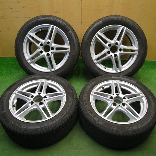 キレイ★ベンツ 等 205/55R16 スタッドレス コンチネンタル バイキング コンタクト7 社外 アルミ 16インチ PCD112/5H★6011401Hノ