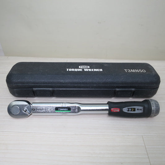 [送料無料] ☆TONE プレセット 形 トルク レンチ T3MN50 差し込み角 9.5mm 点検 整備 組立 トネ②☆