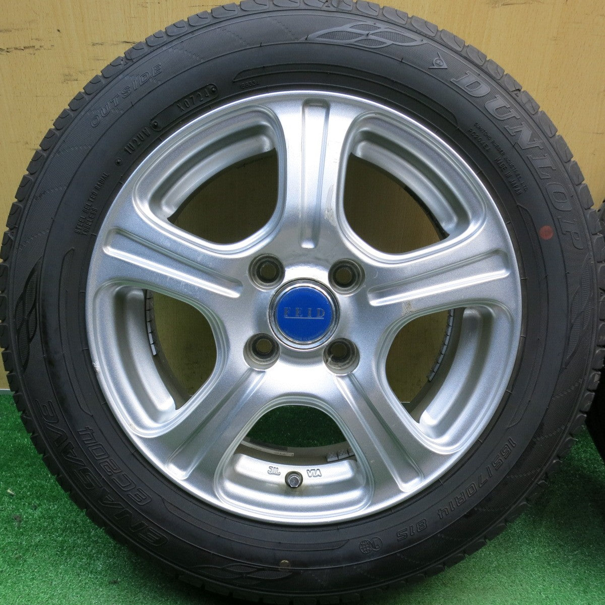 ほぼ未使用！24年★165/70R14 ダンロップ エナセーブ EC204 FEID フェイド 14インチ PCD100/4H★6050607HAノ