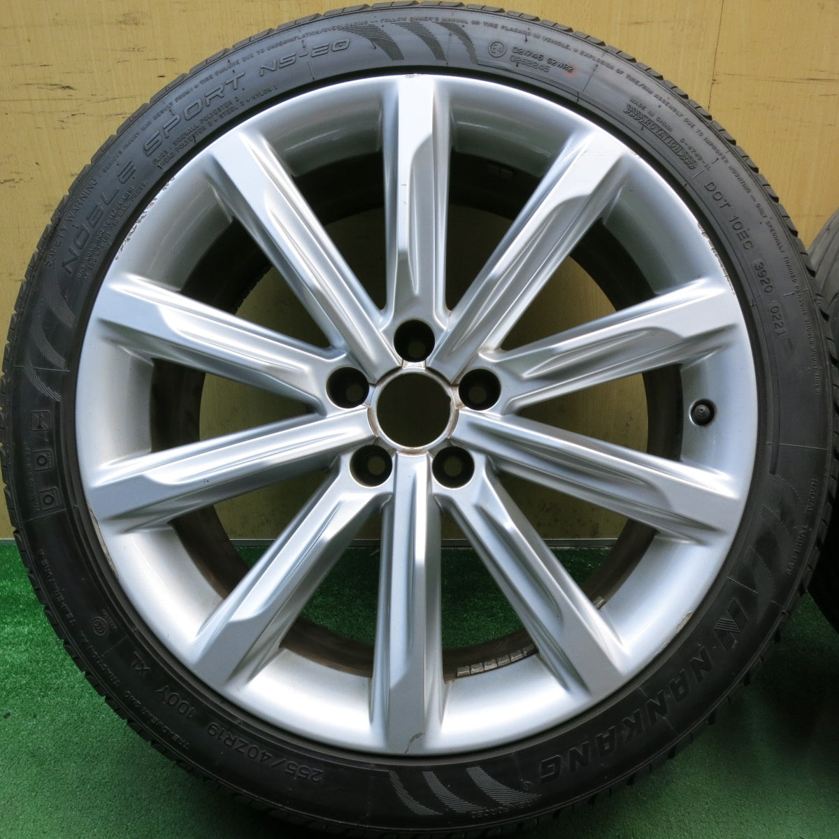 バリ溝！23年！9.5分◎アウディ A7 純正 255/40R19 ナンカン NOBLE SPORT NS-20 コンチネンタル エクストリームコンタクト DWS06 プラス 19インチ PCD112/5H◎6072505HAノ