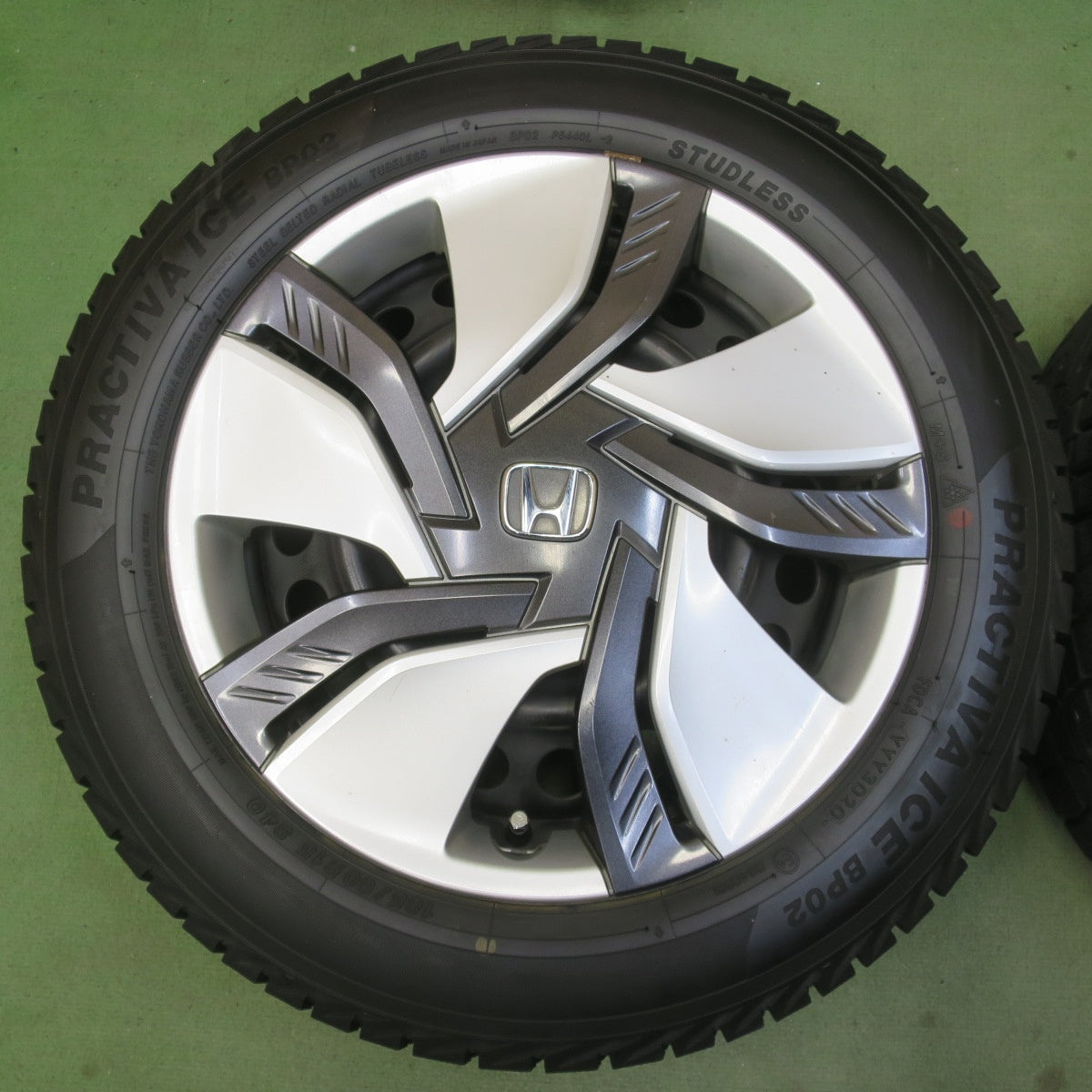 バリ溝！9分◎ホンダ GP5 GP6 フィット 純正 スチール 185/60R15 スタッドレス プラクティバ アイス BP02 ヨコハマ 15インチ PCD114.3/4H◎6092503イス