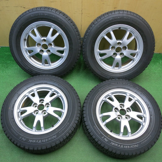 バリ溝！9.5分★トヨタ 30系 プリウス 純正 195/65R15 スタッドレス オートバックス ノーストレック N1 15インチ PCD100/5H★6020506HAス