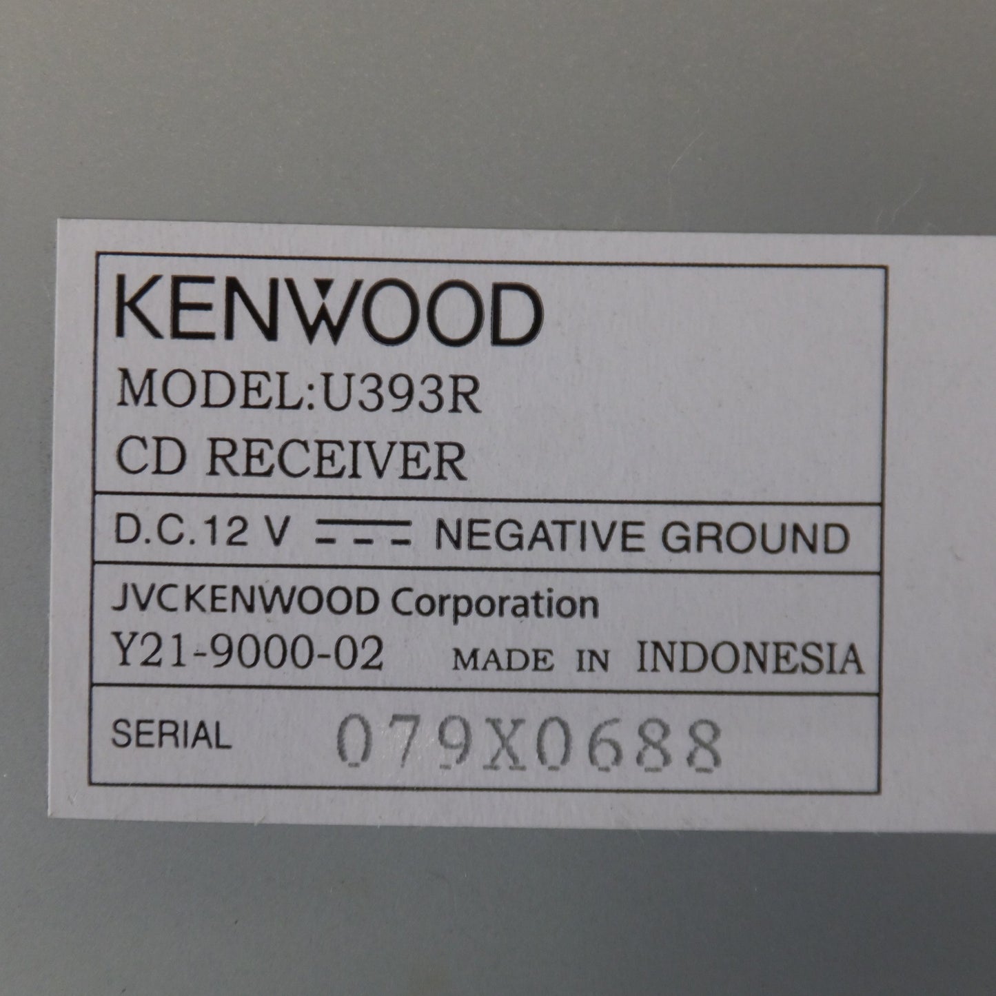 [送料無料] ★ケンウッド KENWOOD カーオーディオ 1DIN コンポ U393R(52)★