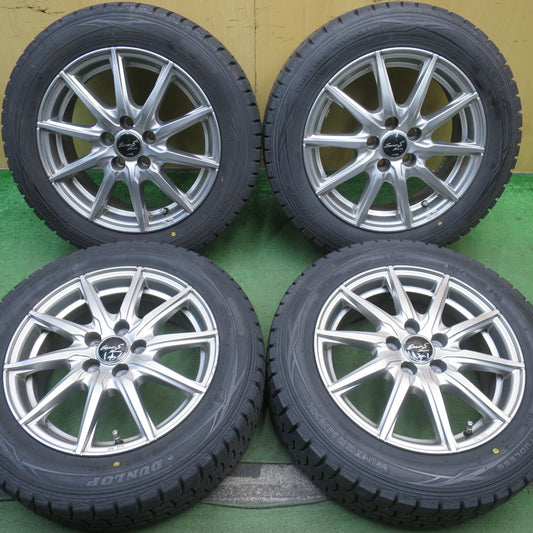 バリ溝！9.5分★シエンタ 等 185/60R15 スタッドレス ダンロップ ウインターマックス WM01 Euro-S Stream MiD 15インチ PCD100/5H★5093005NJス
