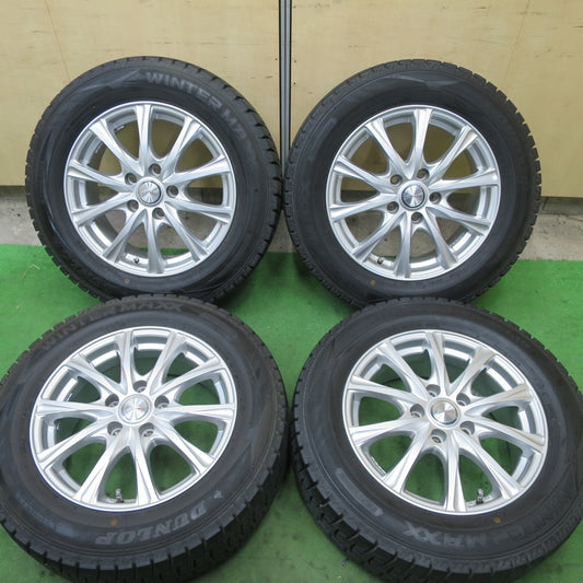 バリ溝！キレイ！9.5分以上★スタッドレス 215/60R16 ダンロップ ウインターマックス WM02 JOKER ジョーカー 16インチ PCD114.3/5H★5091701TTス