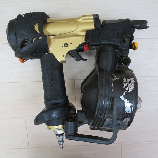 ☆日立 50mm 高圧 ロール 釘打機 NV50HMC エアー ツール 工具 HITACHI 現状品☆ [送料無料]