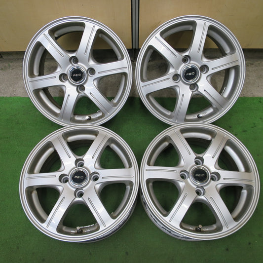 4本価格★FEID フェイド 14インチ ホイール 14×5.5J PCD100/4H★6042703NGホ