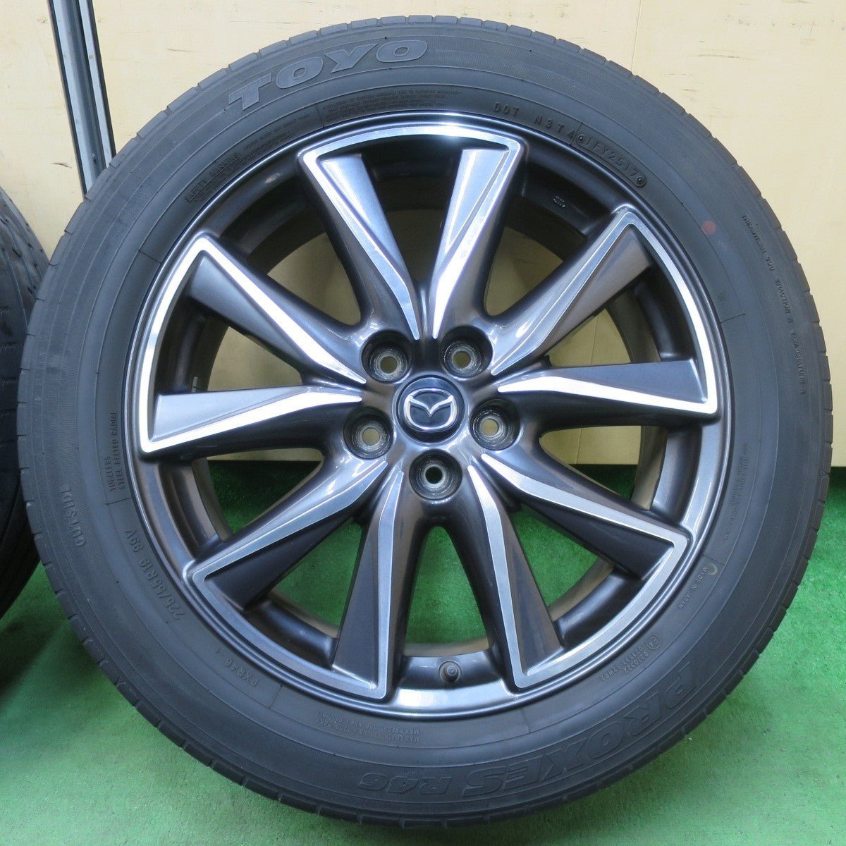 キレイ★マツダ CX-5 純正 225/55R19 トーヨー プロクセス R46 19インチ CX5 PCD114.3/5H★5032001イノ