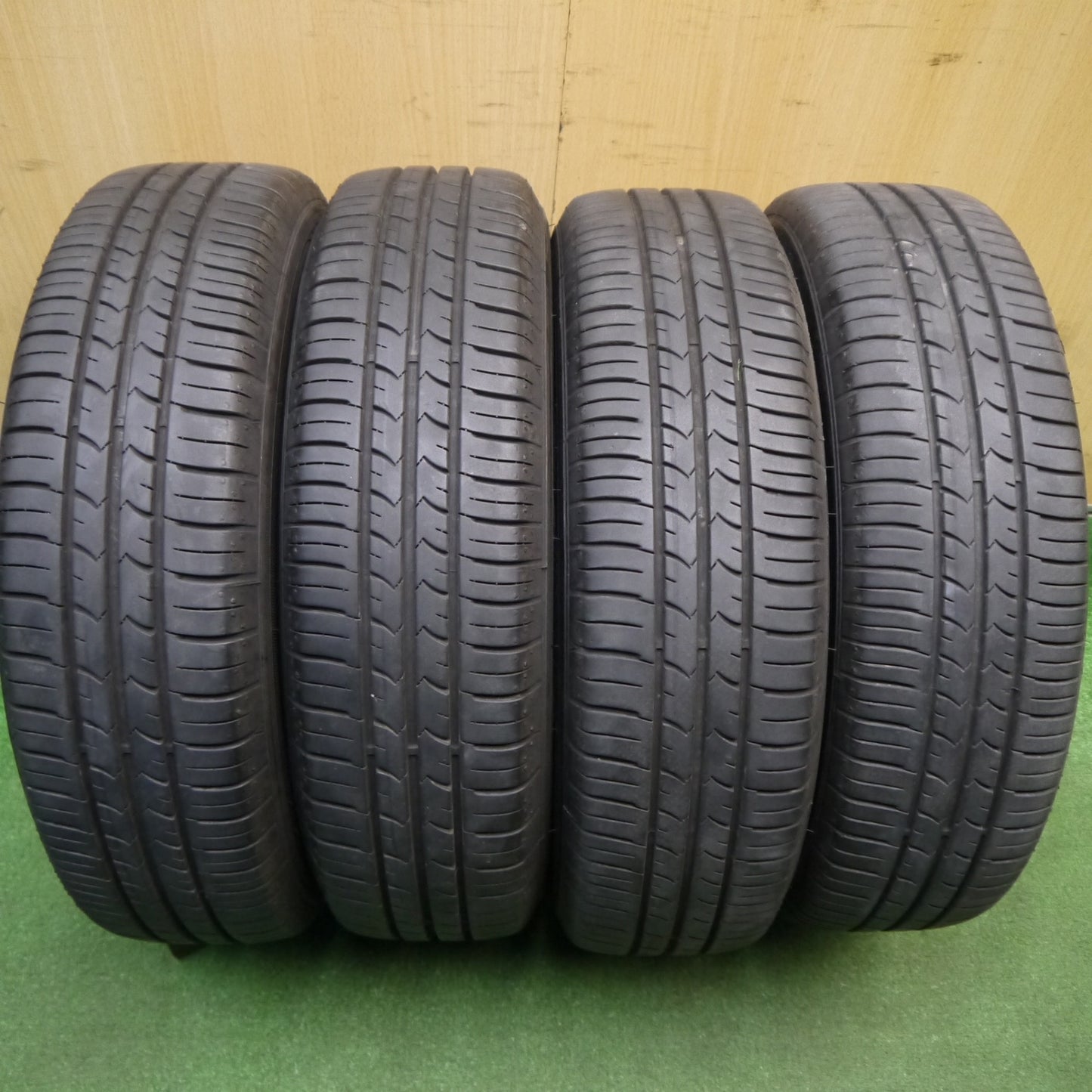 バリ溝！24年！キレイ！9分★日産 デイズ ルークス ハイウェイスター 純正 155/65R14 グッドイヤー EfficientGrip ECO hybrid EG01 14インチ PCD100/4H★6011605Hノ