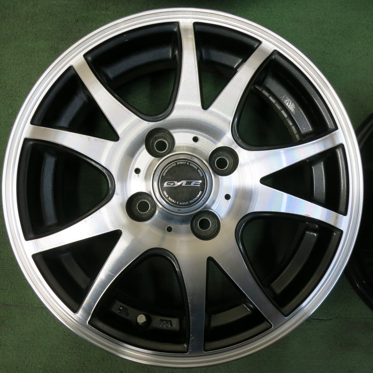 4本価格★GYLE weds ガイル ウェッズ 14インチ ホイール 14×4.5J PCD100/4H★5043009SYホ
