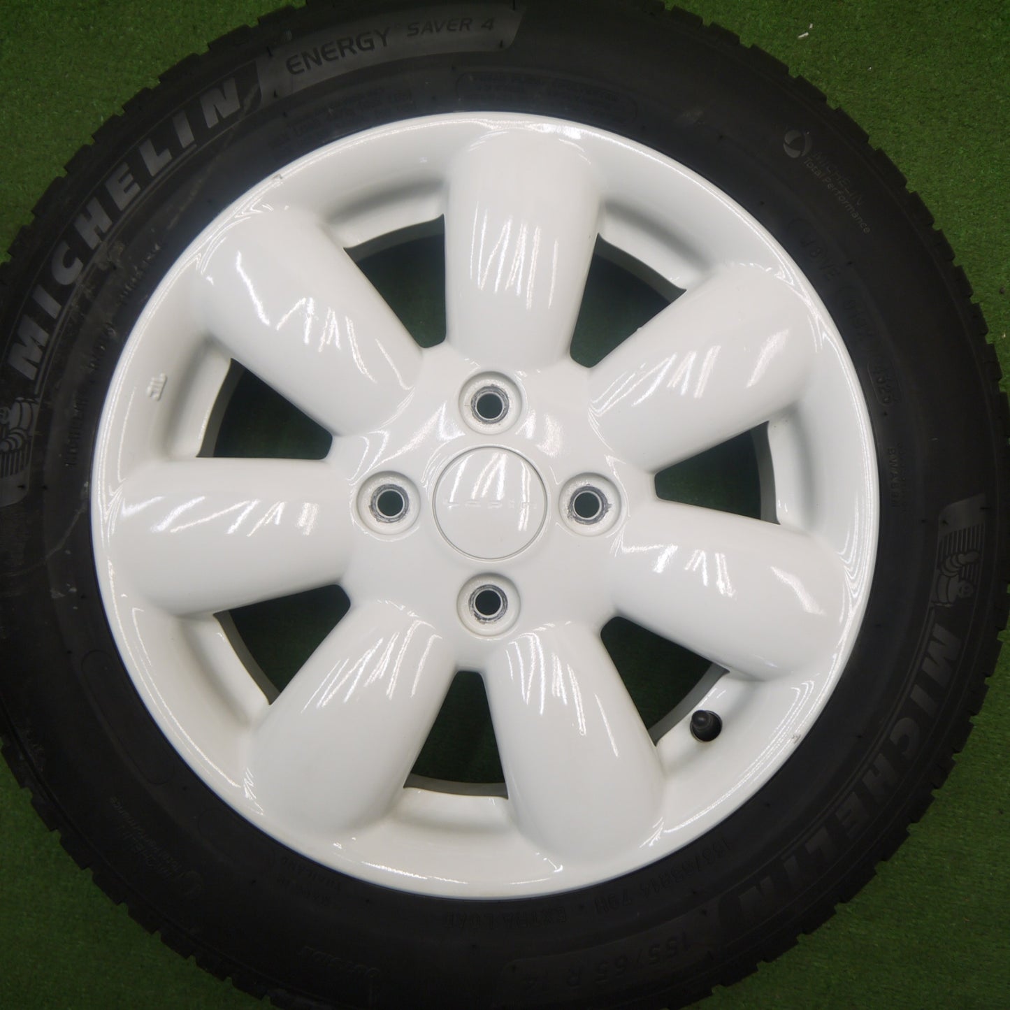 キレイ！23年★スズキ アルト ラパン 純正 155/65R14 ミシュラン エナジーセイバー4 14インチ PCD100/4H★6022505Hノ