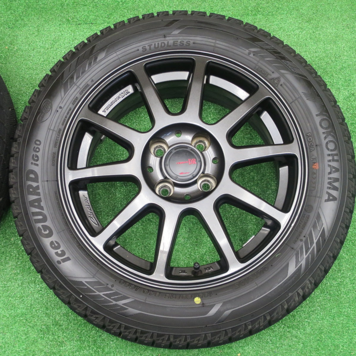 バリ溝！21年！9.5分★スタッドレス 185/60R15 ヨコハマ アイスガード iG60 VERSION DR Circlar サーキュラー 15インチ PCD100/4H★5121410NKス