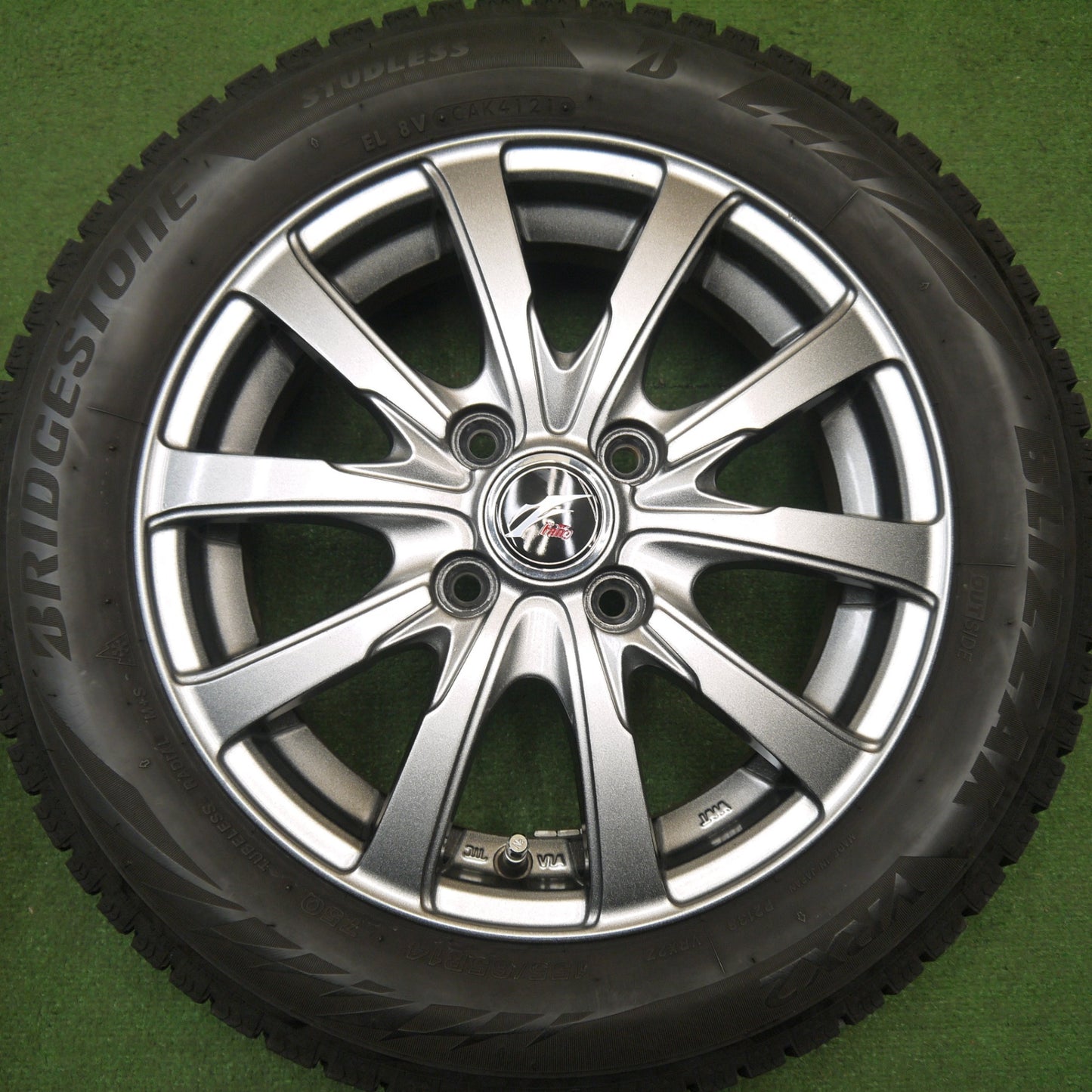 キレイ！21年★スタッドレス 155/65R14 ブリヂストン ブリザック VRX2 Fang ファング 14インチ PCD100/4H★5121703Hス