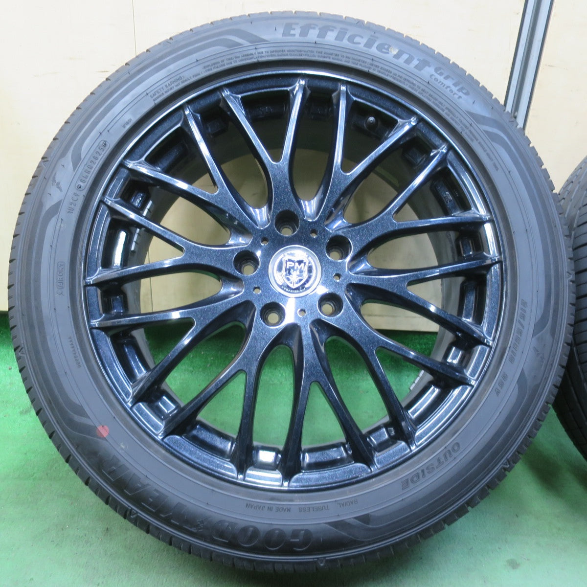 バリ溝！25年！キレイ！ほぼ10分★215/55R18 グッドイヤー EfficientGrip Comfort PREMIX GRAPPA プレミックス グラッパ 18インチ PCD114.3/5H★6011002イノ