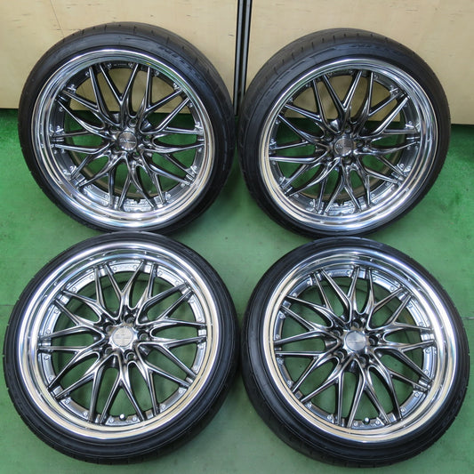 バリ溝！24年！キレイ！ほぼ10分★WORK SCHWERT QUELL SWM-SR 245/35R21 ニットー NT555 G2 21インチ ワーク シュバート クヴェル PCD114.3/5H★5071608イノ