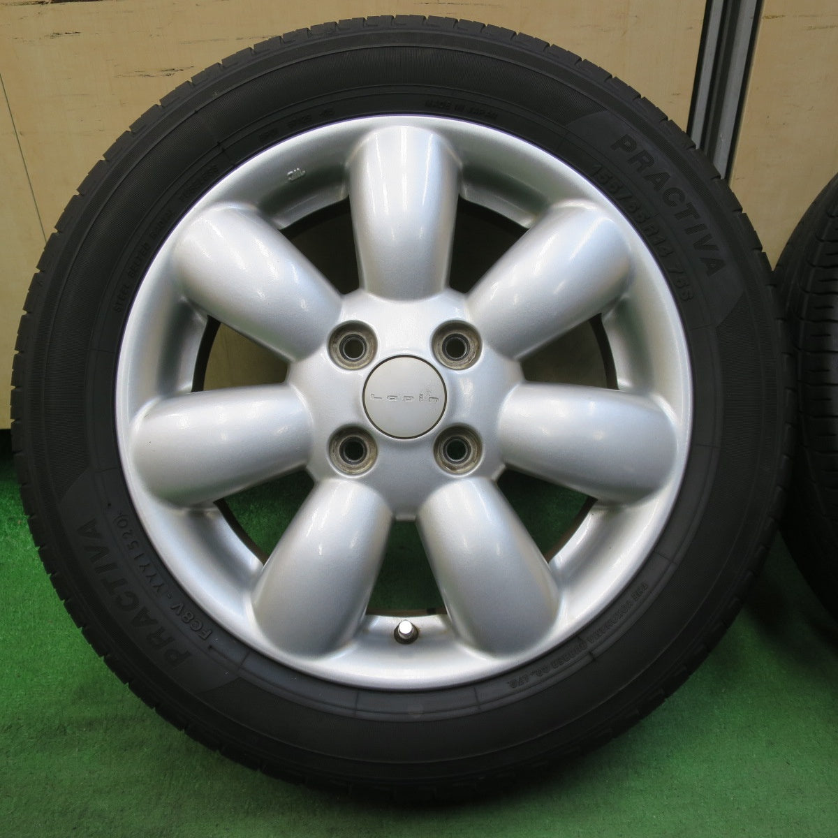 [送料無料] キレイ★スズキ ラパン 純正 155/65R14 プラクティバ ヨコハマ製 14インチ PCD100/4H★5031803イノ