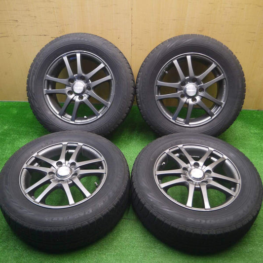 キレイ★EUROMAGIC SPORT-S02 195/65R15 スタッドレス ブリヂストン REVO GZ ユーロマジック PCD114.3/5H★4091003Hス