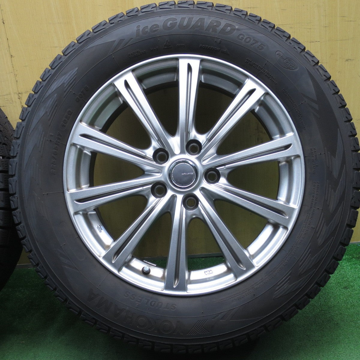 4本価格★スタッドレス 225/65R17 ヨコハマ アイスガード G075 MiLLOUS ミルアス 17インチ PCD114.3/5H★5060702NJス