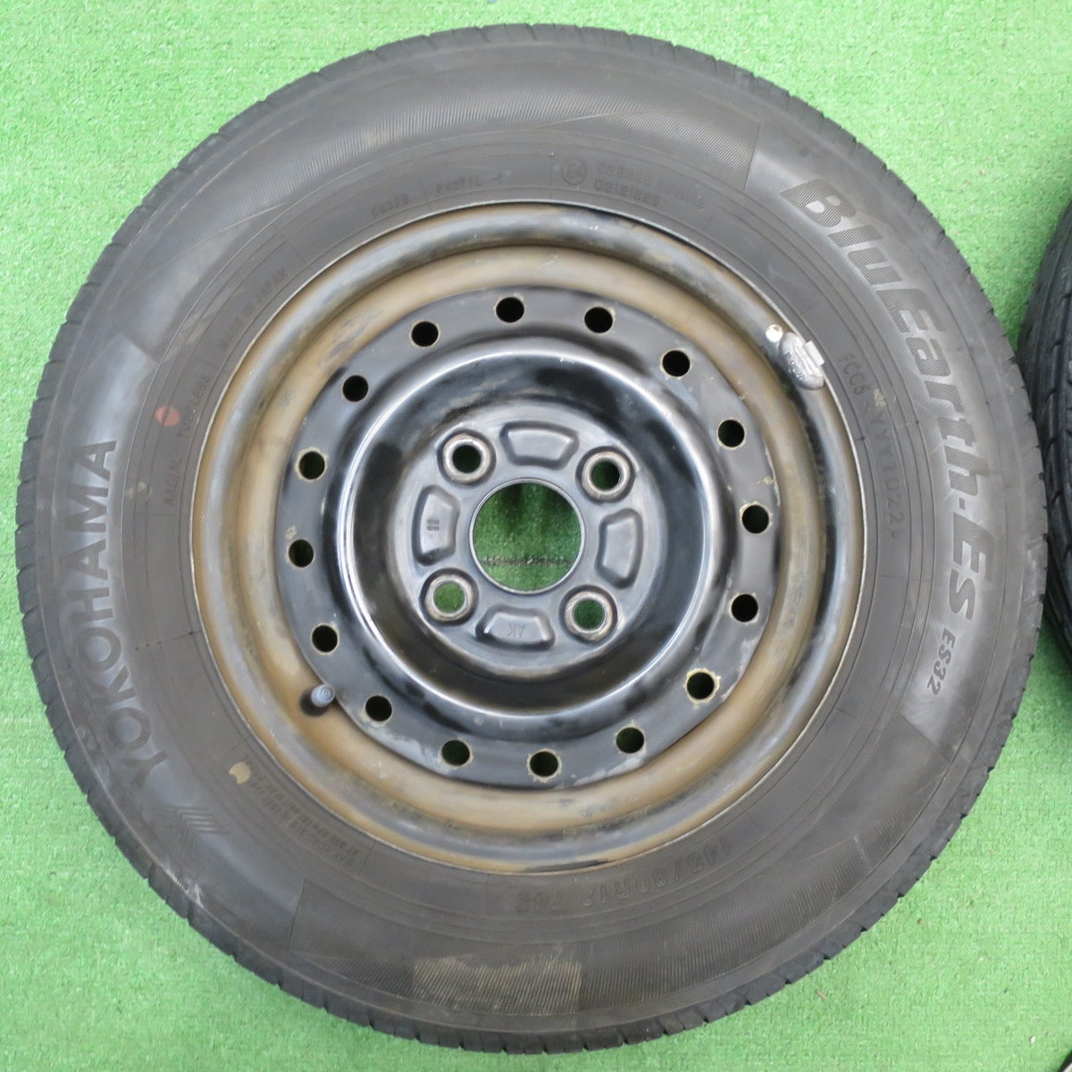 4本価格！22年★145/80R12 ヨコハマ BluEarth-ES ES32 スチール ホイール ブルーアース 12インチ PCD100/4H★6022506NJノ