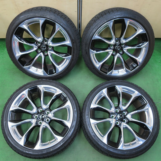 [送料無料] センサー付！バリ溝！21年！キレイ！9.5分以上★レクサス LC 純正 245/40R21 275/35R21 スタッドレス ダンロップ ウインターマックス WM01 DSST PCD120/5H★4121401イス