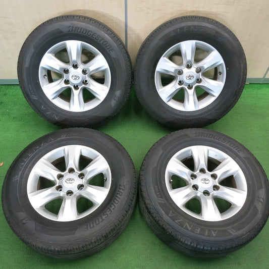 [送料無料] バリ溝！23年！キレイ！9.5分★トヨタ 150系 ランクル プラド 純正 265/65R17 ブリヂストン アレンザ LX100 17インチ PCD139.7/6H★5012304TNノ