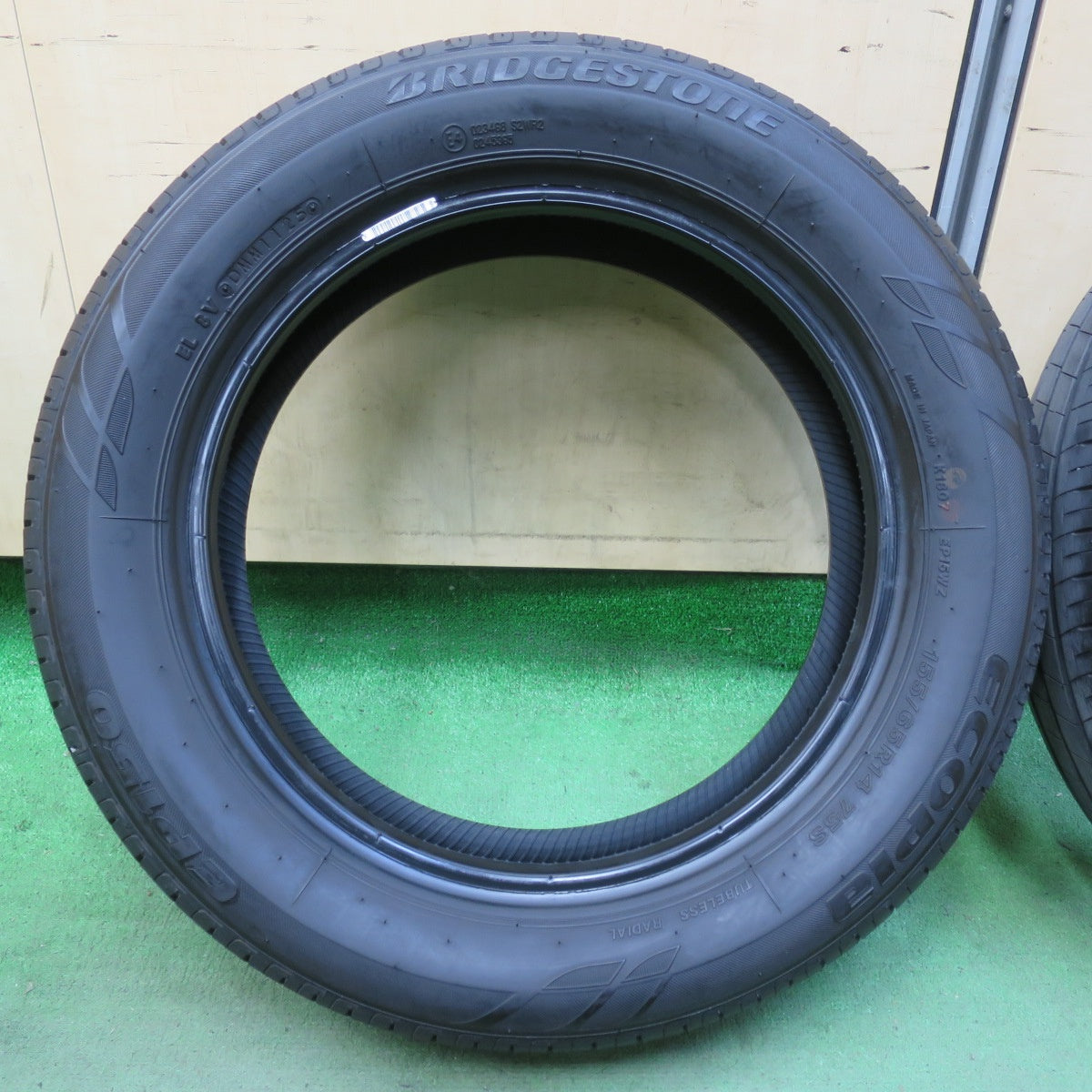 超バリ溝！25年！ほぼ10分★155/65R14 ブリヂストン エコピア EP150 タイヤ 14インチ タント スペーシア N-BOX 等★5112209イノタ