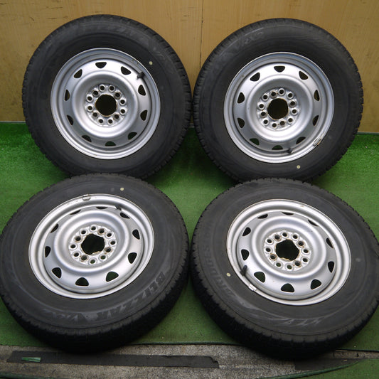 4本価格！22年◎スタッドレス 145/80R13 ブリヂストン ブリザック VRX2 スチール ホイール 13インチ PCD100 110 114.3/4H マルチ◎6090402Hス