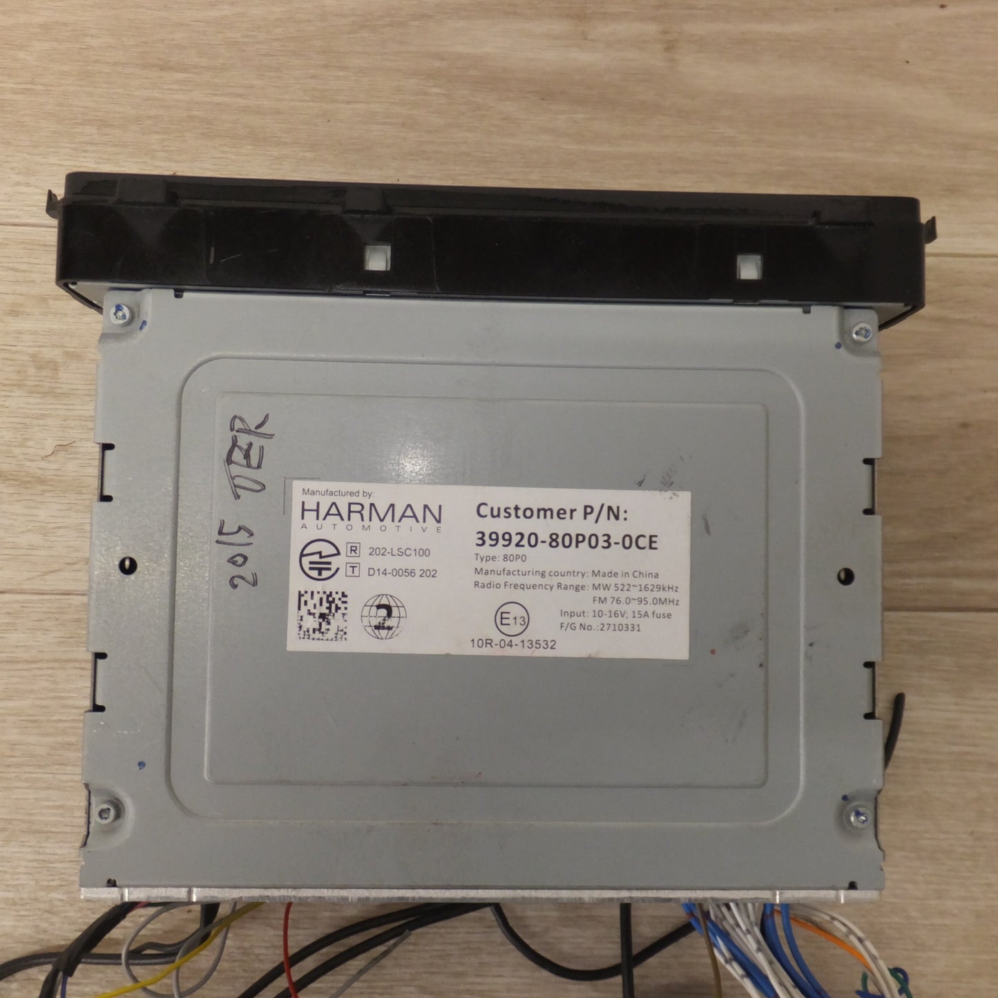 [送料無料] ジャンク★HARMAN製 スズキ 純正 メモリーナビゲーション 80P0 39920-80P03-0CE[15]★