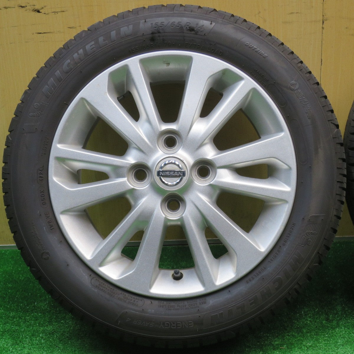バリ溝！25年！8.5分★日産 デイズ ルークス 純正 155/65R14 ミシュラン エナジーセイバー4 14インチ PCD100/4H★5110301NJノ
