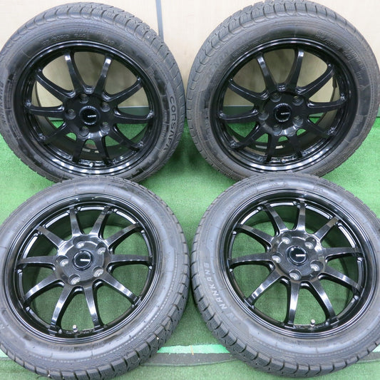 *送料無料* バリ溝！20年！9分★スタッドレス G-SPEED 195/50R16 ナンカン CORSAFA  Gスピード 16インチ PCD114.3/5H★4050304NJス