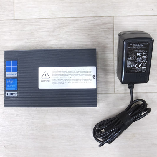 [送料無料] ◆MeLE ファンレス ミニ PC Quieter 3Q 81E N5105 Intel RAM 8GB HDD 128GB Win11 Pro 64bit 電源アダプター 付き (2)◆