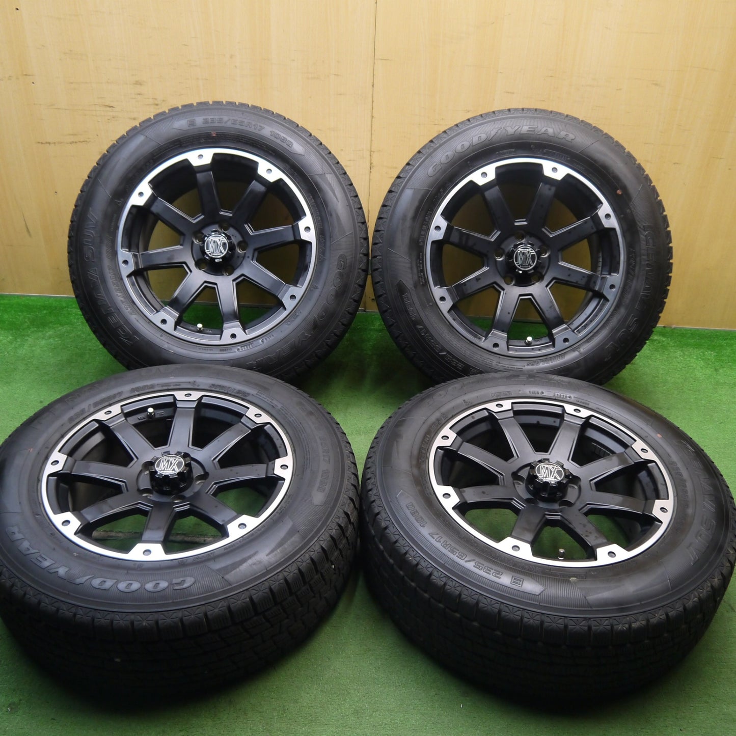 バリ溝！9.5分★ROCK KELLY MX 632 LOXARNY 235/65R17 スタッドレス グッドイヤー アイスナビ SUV ロックケリー ロクサーニ PCD114.3/5H★5071801Hス