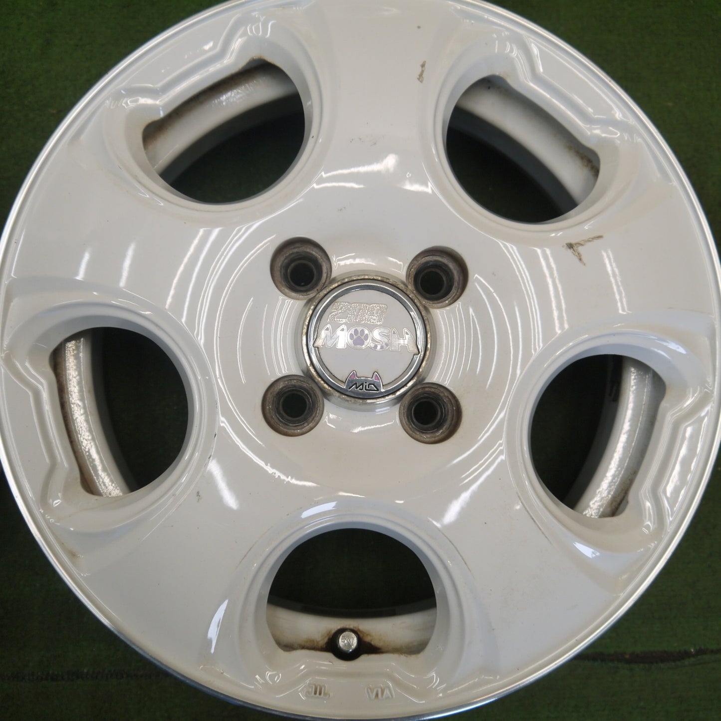 4本価格★299 MOSH CAT MiD モッシュ キャット 14インチ ホイール マルカ 14×4.5J PCD100/4H★6052701Hホ