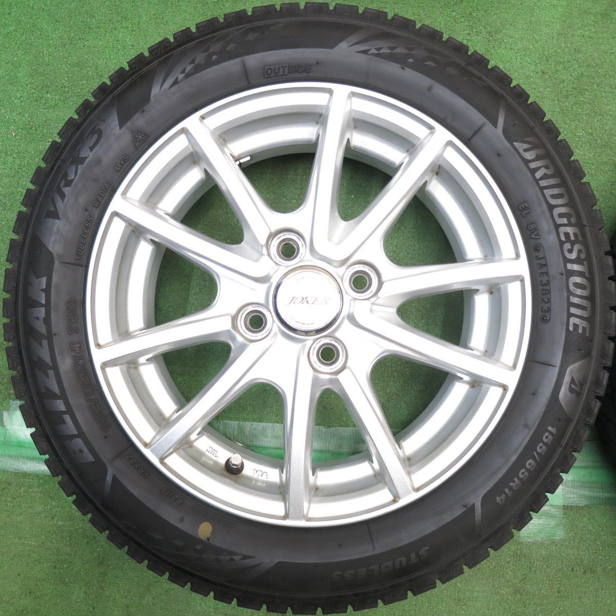 4本価格！23年◎スタッドレス 155/65R14 ブリヂストン ブリザック VRX3 JOKER ジョーカー 14インチ PCD100/4H◎6092604HAス