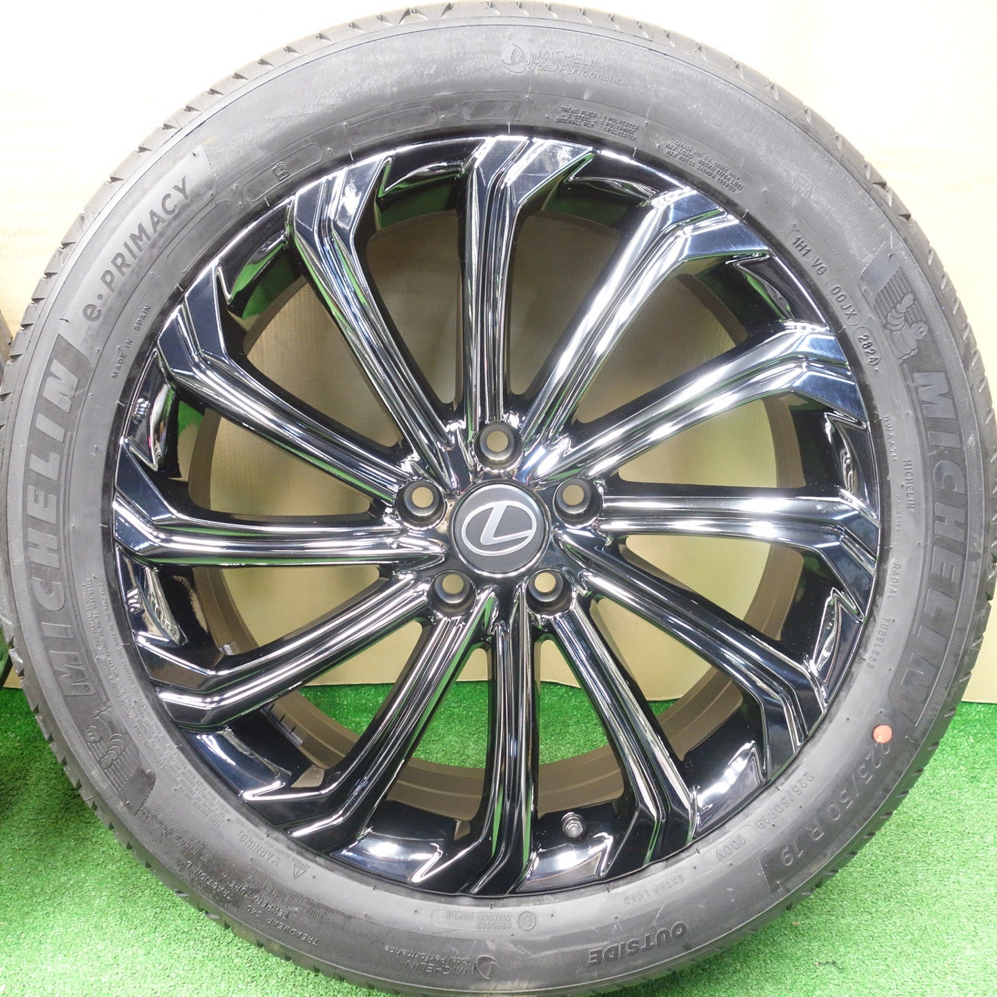 未使用！センサー付！24年★レクサス LBX 純正 OP MODELLISTA 225/50R19 ミシュラン e・PRIMACY eプライマシー 19インチ モデリスタ PCD114.3/5H★5121903KTノ