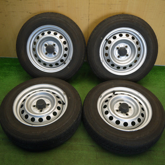 バリ溝！24年！キレイ！9分★トヨタ プロボックス サクシード 等 純正 スチール 155/80R14 88/86N トーヨー V-02e 14インチ PCD100/4H★6041302Hノ