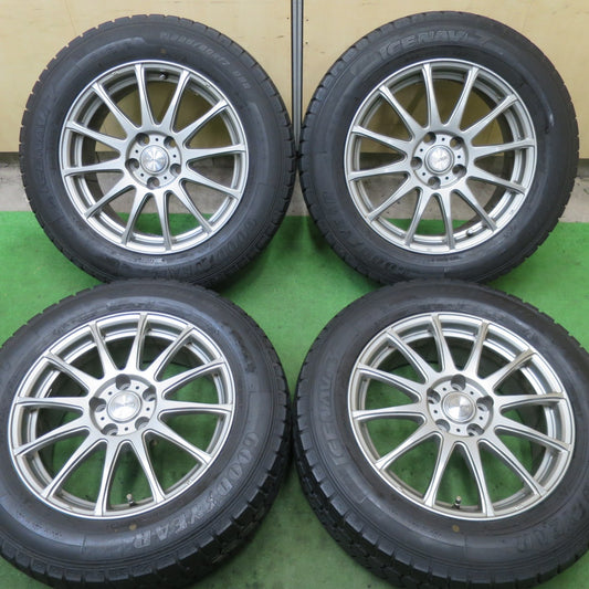 バリ溝！キレイ！9.5分★スタッドレス 225/60R17 グッドイヤー アイスナビ7 ravrion LUMIERE ラブリオン 17インチ PCD114.3/5H★5091705TTス