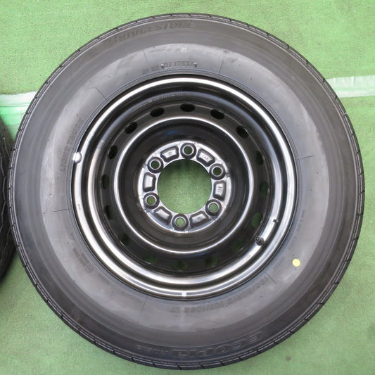 新車外し！26年◎トヨタ ハイエース 純正 スチール 195/80R15 107/105S ブリヂストン エコピア RD613 15インチ PCD139.7/6H◎6091911NJノ