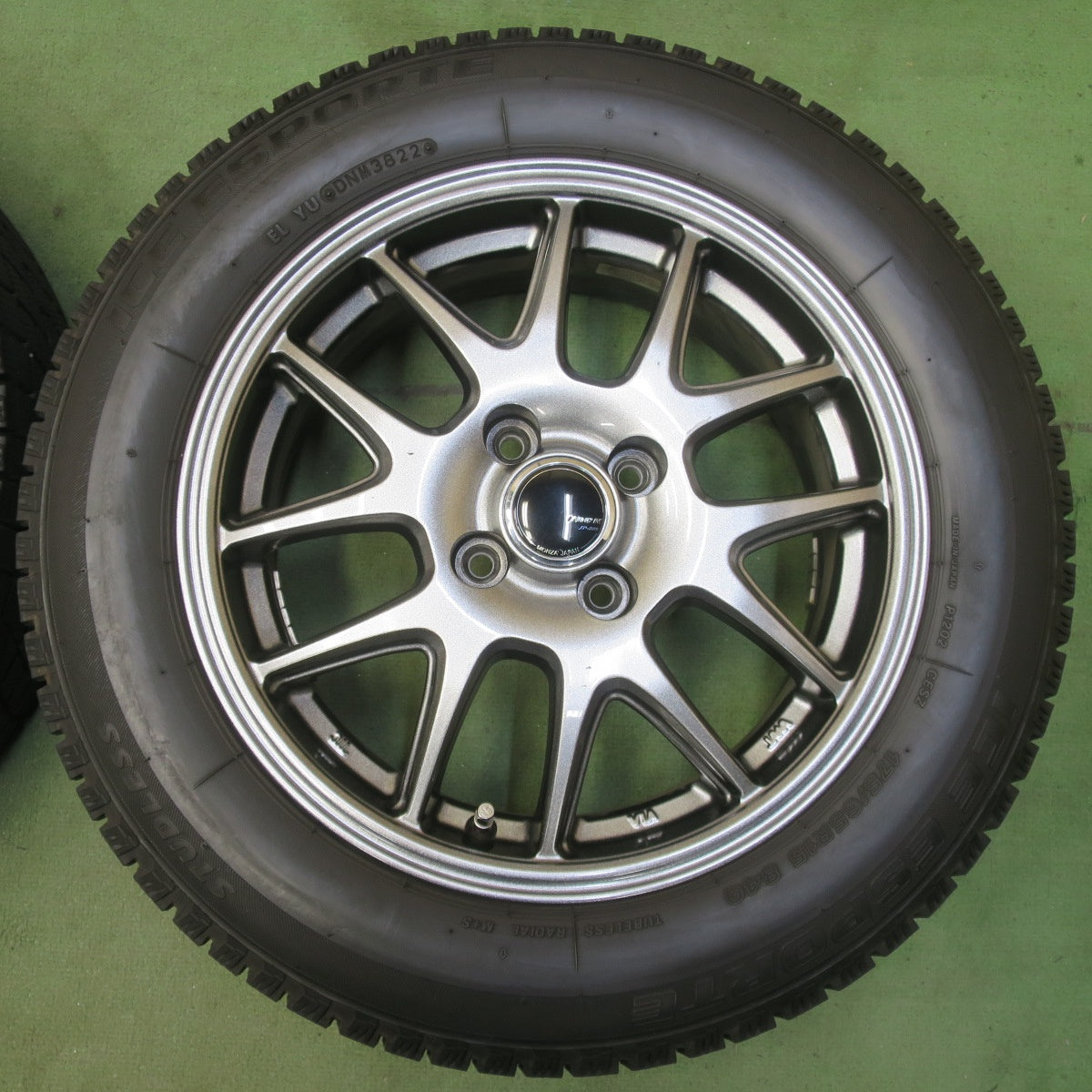 バリ溝！22年！キレイ！8.5分◎スタッドレス 175/65R15 アイス エスポルテ ZACK JP-205 MONZA ザック モンツァ 15インチ PCD100/4H◎6082907イス