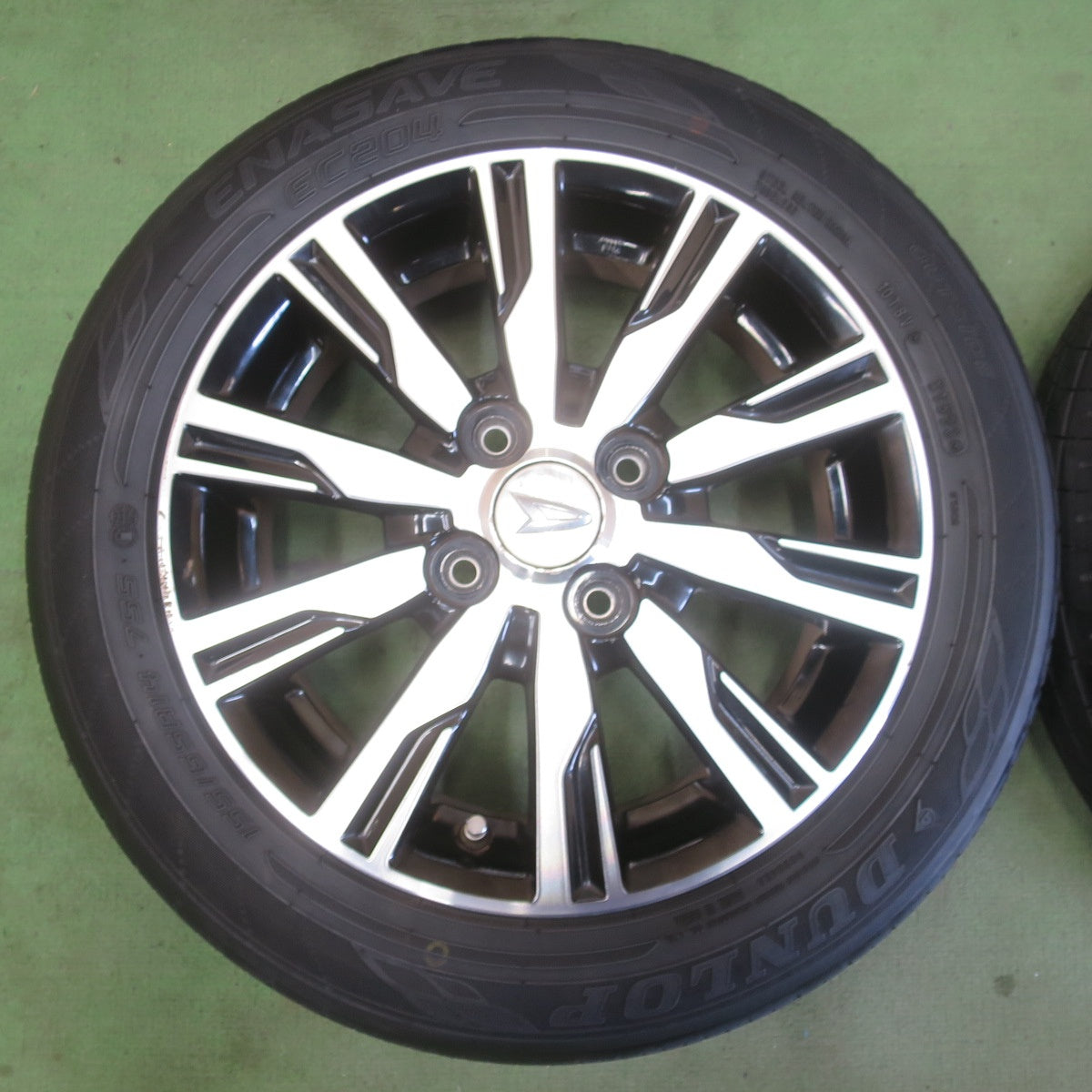 4本価格！23年★ダイハツ LA600S タント カスタム 純正 155/65R14 ダンロップ エナセーブ EC204 14インチ PCD100/4H★6042711イノ