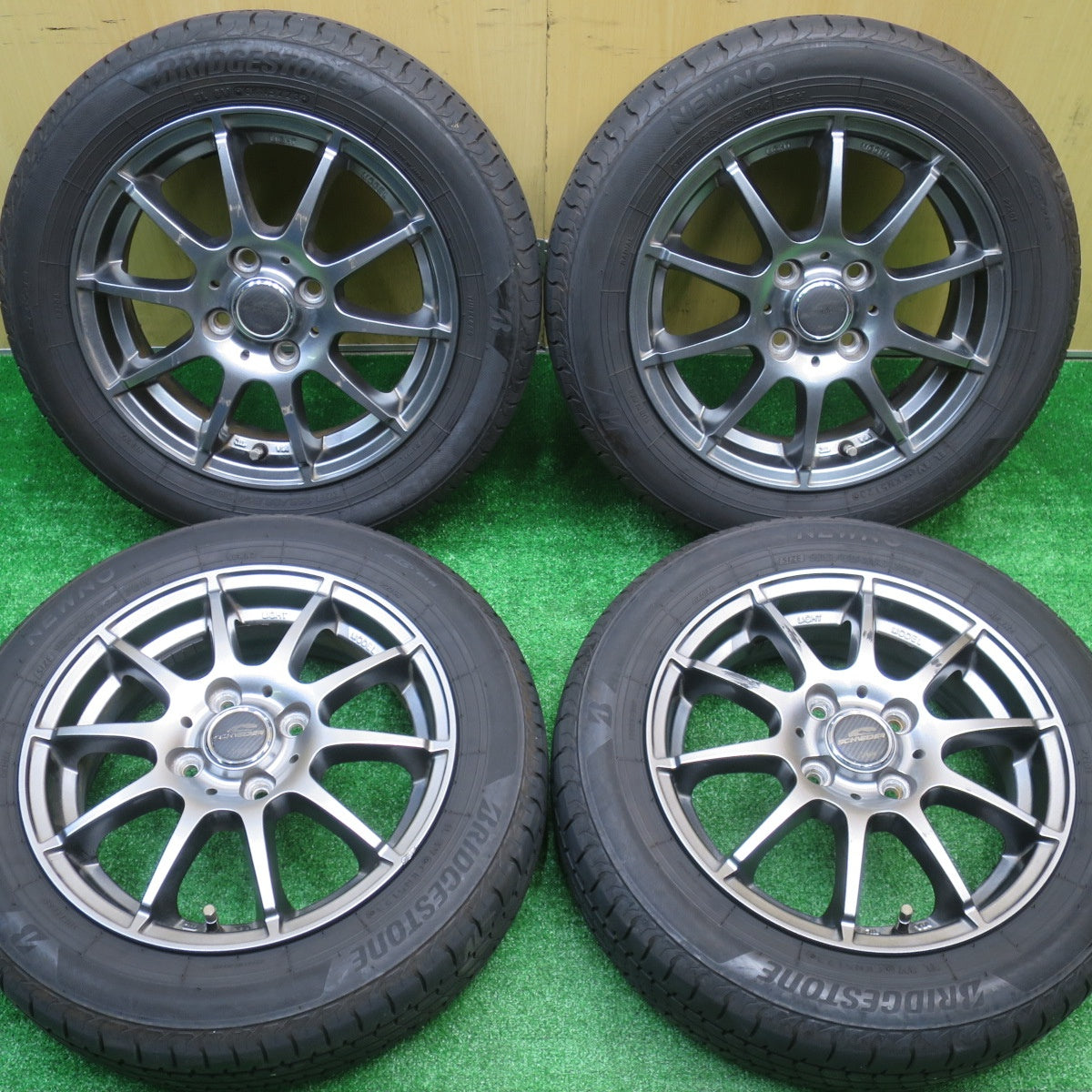 4本価格！23年★155/65R14 ブリヂストン NEWNO SCHNEIDER ATECH シュナイダー 14インチ ニューノ PCD100/4H★5101101NJノ