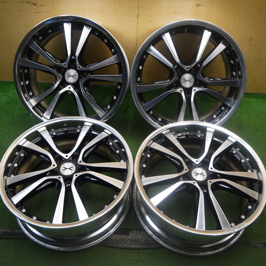 4本価格★MAVERICK マーベリック 405S CURL フランジ 19インチ ホイール 19×8J PCD114.3/5H★5090801Hホ
