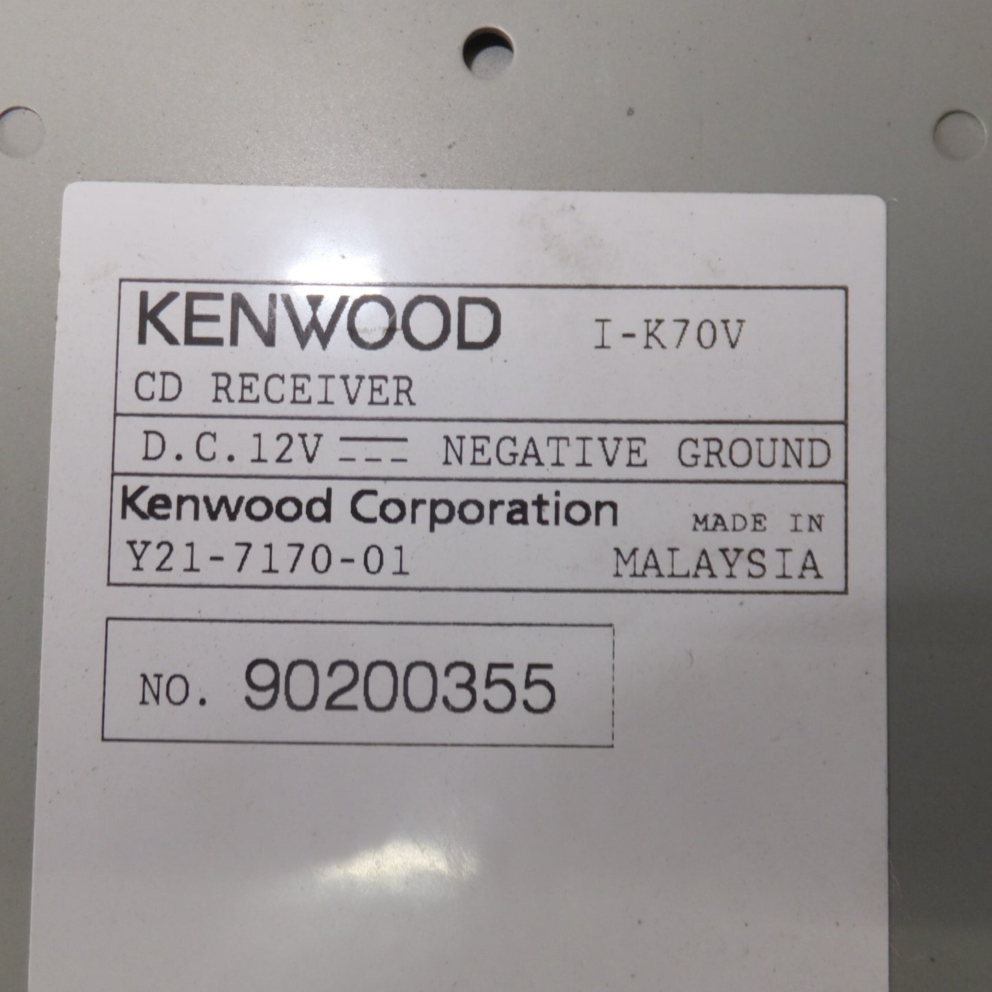 [送料無料] ★ケンウッド KENWOOD カーオーディオ 1DIN コンポ CD RECEIVER I-K70V[75]★