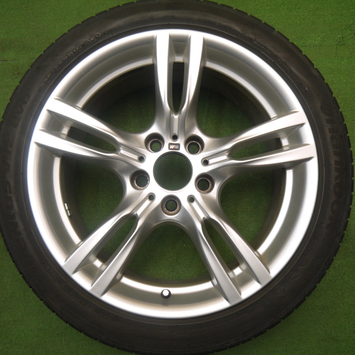 キレイ！22年★BMW 3シリーズ F30 F31 Mスポーツ 純正 225/45R18 255/40R18 ハンコック ベンタス V12 evo2 18インチ PCD120/5H★6022706Hノ